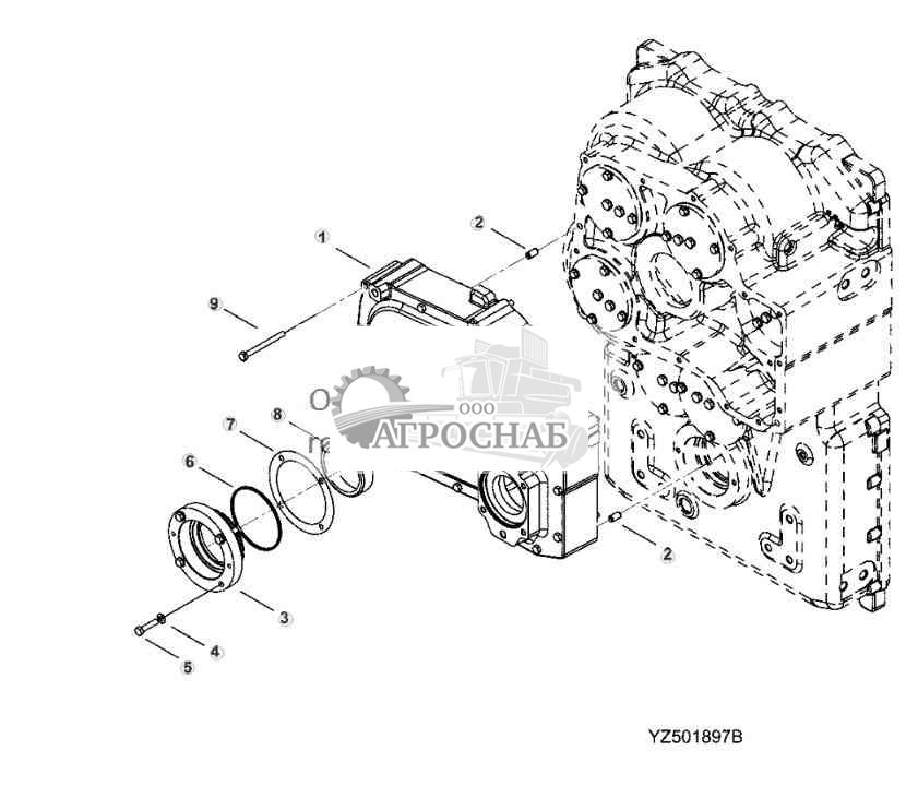 TRANSMISSION OIL PUMP, FRONT HOUSING 